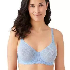 WACOAL Soft Sense Underwire Lace Bra in Kentucky Blue Pastel Feminine - Size 40C